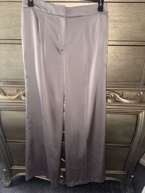 Donna Karan Light Mauve Satin Trousers